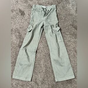 Abercrombie Kids Sage Green High-Rise Pants